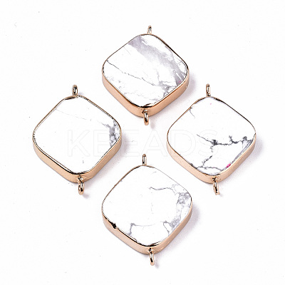 Natural Howlite Links Connectors G-S359-211-1