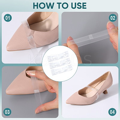12 Pairs 3 Style Transparent TPU Anti-Loose Shoelace for High-heeled Shoes FIND-CP0001-96-1