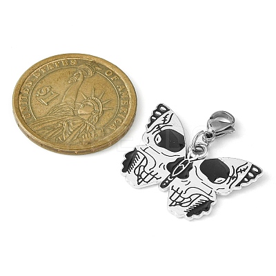 Alloy Enamel Pendant Decorations HJEW-JM01148-1