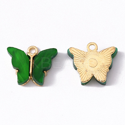 Alloy Acrylic Pendants LS-X-ENAM-R136-01I-1