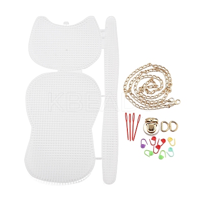 DIY Plastic Knitting Crochet Bag Making Kits DIY-H169-12A-1