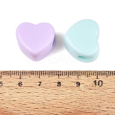 Opaque Acrylic European Beads OACR-Q203-10-1