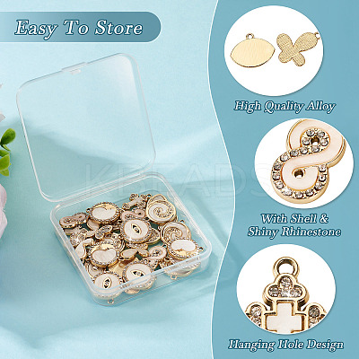 28Pcs 7 Styles Alloy Pendants FIND-TA0004-61-1