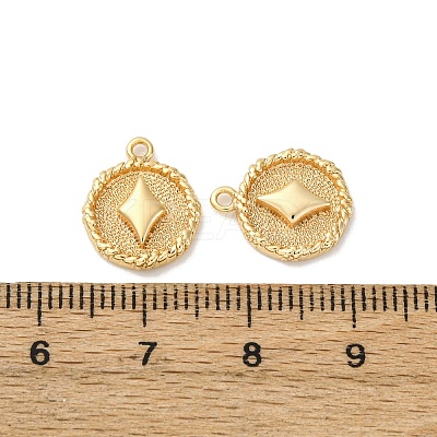 Brass Charms KK-D388-11G-1