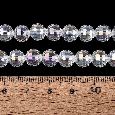 Transparent Glass Beads Strands GLAA-Q107-02A-01-1