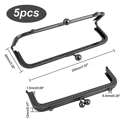 Iron Purse Handle Frame IFIN-PH0001-14B-1