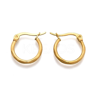 304 Stainless Steel Hoop Earrings X-EJEW-D195-G-1