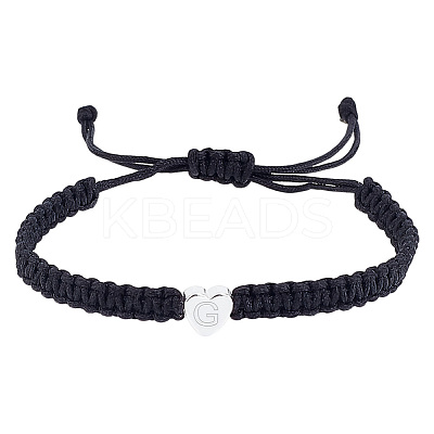 1Pc Adjustable Nylon Cord Braided Bracelets for Women Men BJEW-LP0001-34G-P-1