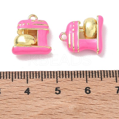 Brass Enamel Pendants KK-A300-05G-1
