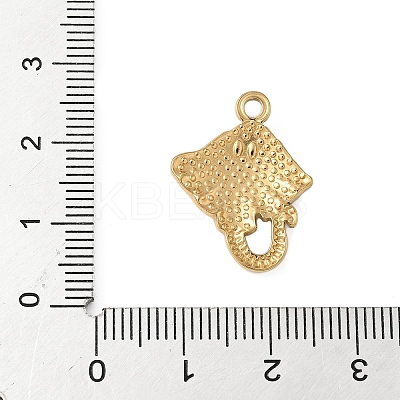 304 Stainless Steel Manta Ray Pendants STAS-S186-05A-G-1