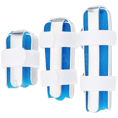 3Pcs 3 Style Adjustable Sponge & Aluminum Alloy Finger Fracture Fixation Splint AJEW-GF0003-85-1