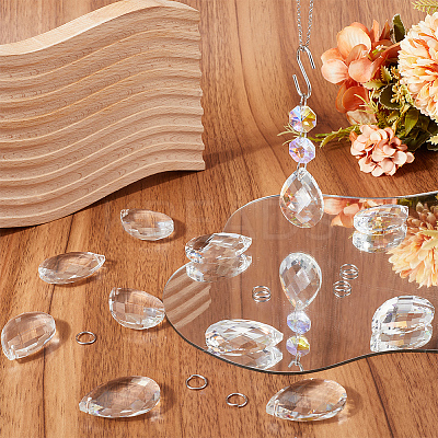 DIY Teardrop Suncatcher Making Finding Kits DIY-SP0001-28-1