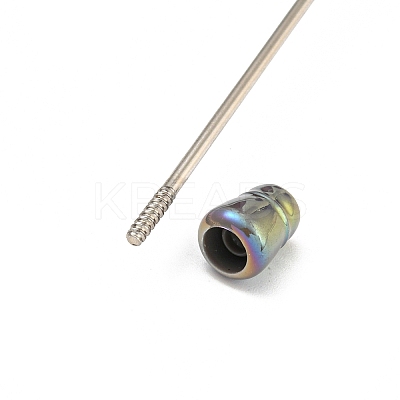 UV Plated Plastic Ball-Point Pen AJEW-C038-03I-1
