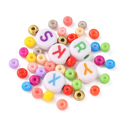 DIY Letter Bracelet Making Kit DIY-YW0002-18-0.7MM-1