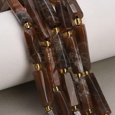 Natural Multi-Moonstone Beads Strands G-D353-A24-1
