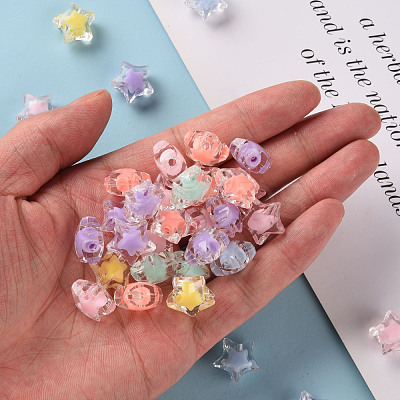 Transparent Acrylic Beads X-TACR-S152-02A-1