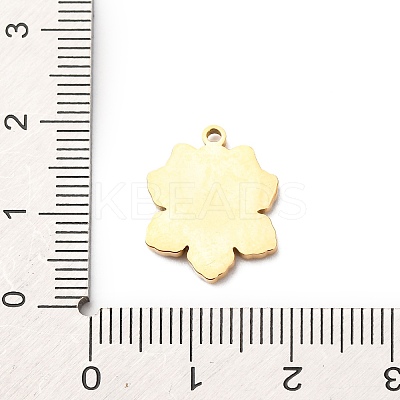 Christmas 304 Stainless Steel Enamel Pendants LS-STAS-B112-02G-11-1