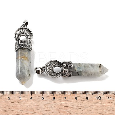 Natural Labradorite Pointed Big Pendants G-Q163-02AS-07-1