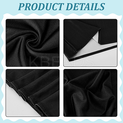 Polyester Elastic Elegant Satin Chair Cover Sashes AJEW-WH0678-86B-1