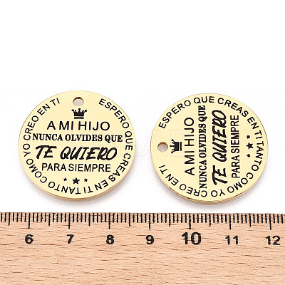 201 Stainless Steel Pendants LS-STAS-T064-37G-22-1