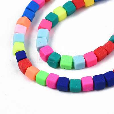 Handmade Polymer Clay Beads Strands CLAY-N008-061-10-1