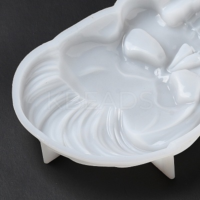 Happy Skull Display Decoration Statue Silicone Molds DIY-L071-08A-1