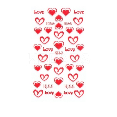 Valentine's Day 5D Love Nail Art Sticker Decals MRMJ-R109-Z-D4363-03-1
