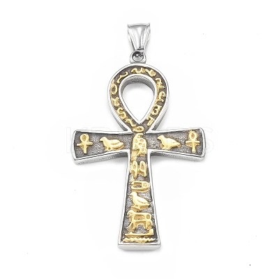Ion Plating(IP) 304 Stainless Steel Big Pendants STAS-G303-41AS-1
