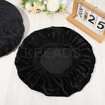 Velvet Round Stool Cover AJEW-WH20020-290D-1