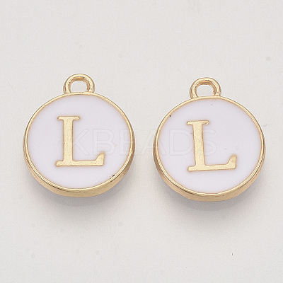 Golden Plated Alloy Charms X-ENAM-S118-01L-1