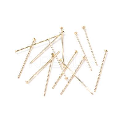 Brass Flat Head Pins X-KK-WH0058-03B-G02-1