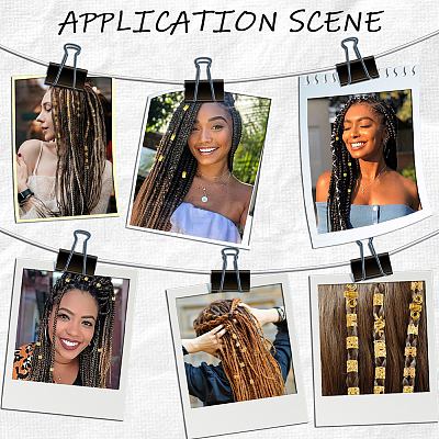 DIY Alloy Hair Dreadlocks Braiding Kits DIY-WH20010-18G-1