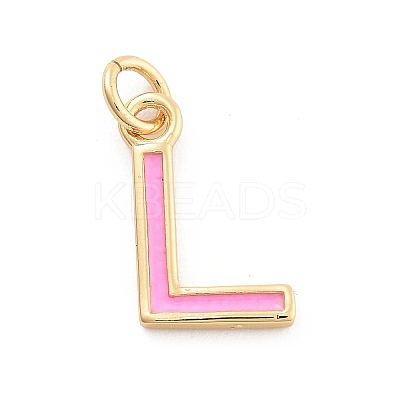 Rack Plating Brass Pendants KK-C065-02L-G-1