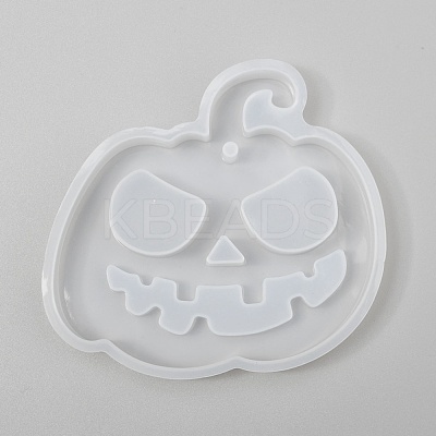 Halloween DIY Jack-O-Lantern Pendant Silicone Molds DIY-P006-54-1