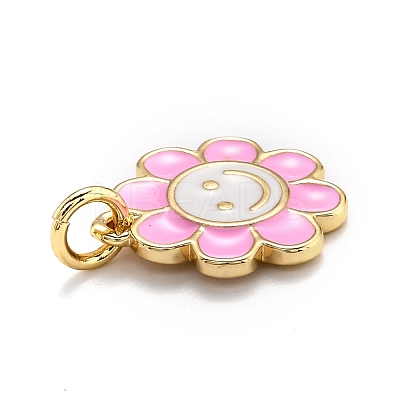 Brass Enamel Charms KK-O135-01A-1