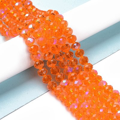 Electroplate Glass Beads Strands EGLA-A034-T10mm-L07-1