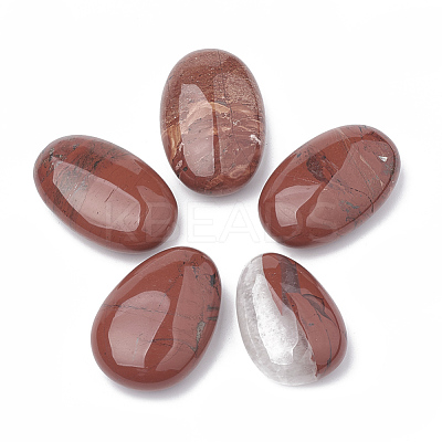 Natural Red Jasper Oval Palm Stone G-S330-37-1