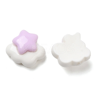 Opaque Resin Cabochons RESI-K027-04-1