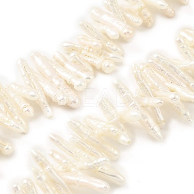 Natural Baroque Keshi Pearl Beads Strands PEAR-B004-03A-01A-1
