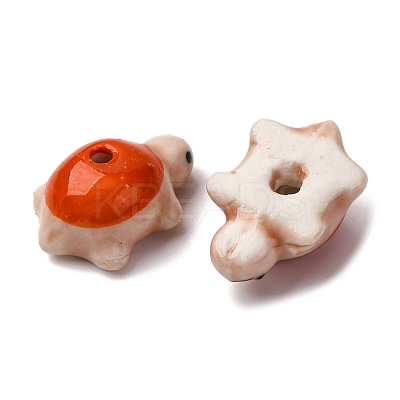 Handmade Bright Glazed Porcelain Beads PORC-CJC0009-03C-1