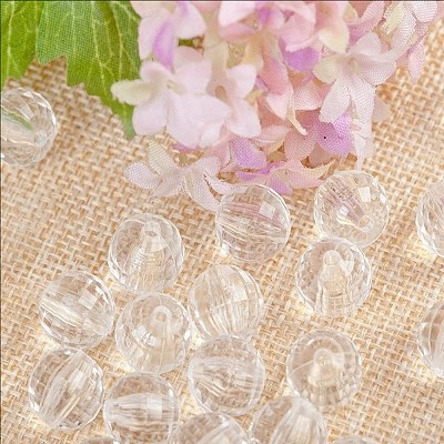 Transparent Acrylic Beads TACR-NH0001-D-20-1