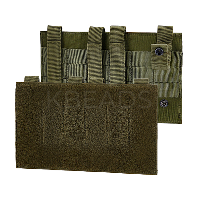 Oxford Cloth Tactical Adhesive Hook and Loop Panels AJEW-WH0816-483A-1
