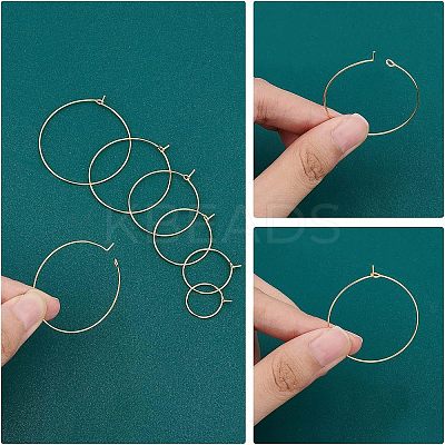 304 Stainless Steel Wine Glass Charms Rings STAS-UN0001-72G-1