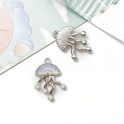 Jellyfish Platinum Alloy Pendants PW-WGE540B-03-1