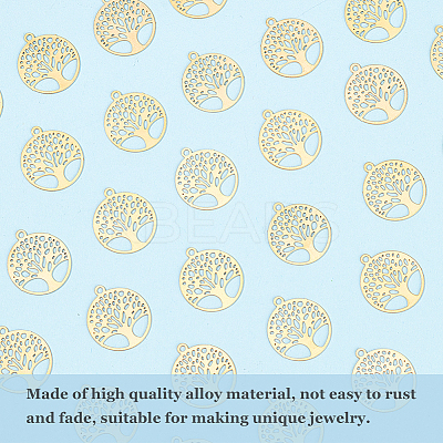60Pcs Rack Plating 201 Stainless Steel Filigree Pendants STAS-DC0012-59-1