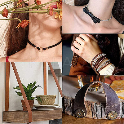 Flat Leather Jewelry Cord WL-GF0001-07B-02-1