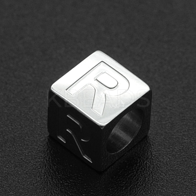 Non-Tarnish 201 Stainless Steel European Beads STAS-N090-LA062-R-1