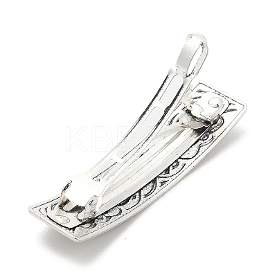 Viking Knot Alloy Retro Hair Barrettes AJEW-K048-03AS-1