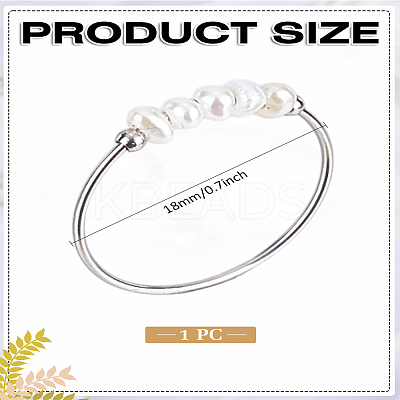 1Pc Stainless Steel Finger Rings for Women RJEW-LP0002-31P-1