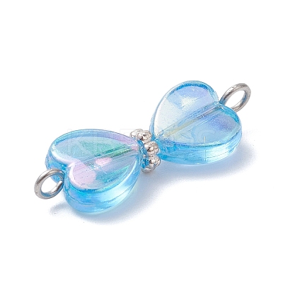 AB Color Transparent Acrylic Connector Charms PALLOY-JF04436-1